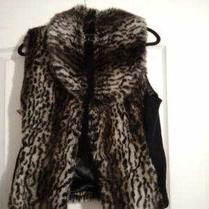 Faux fur vest